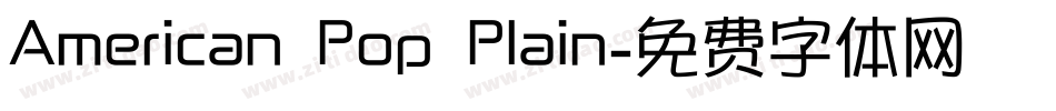 American Pop Plain字体转换